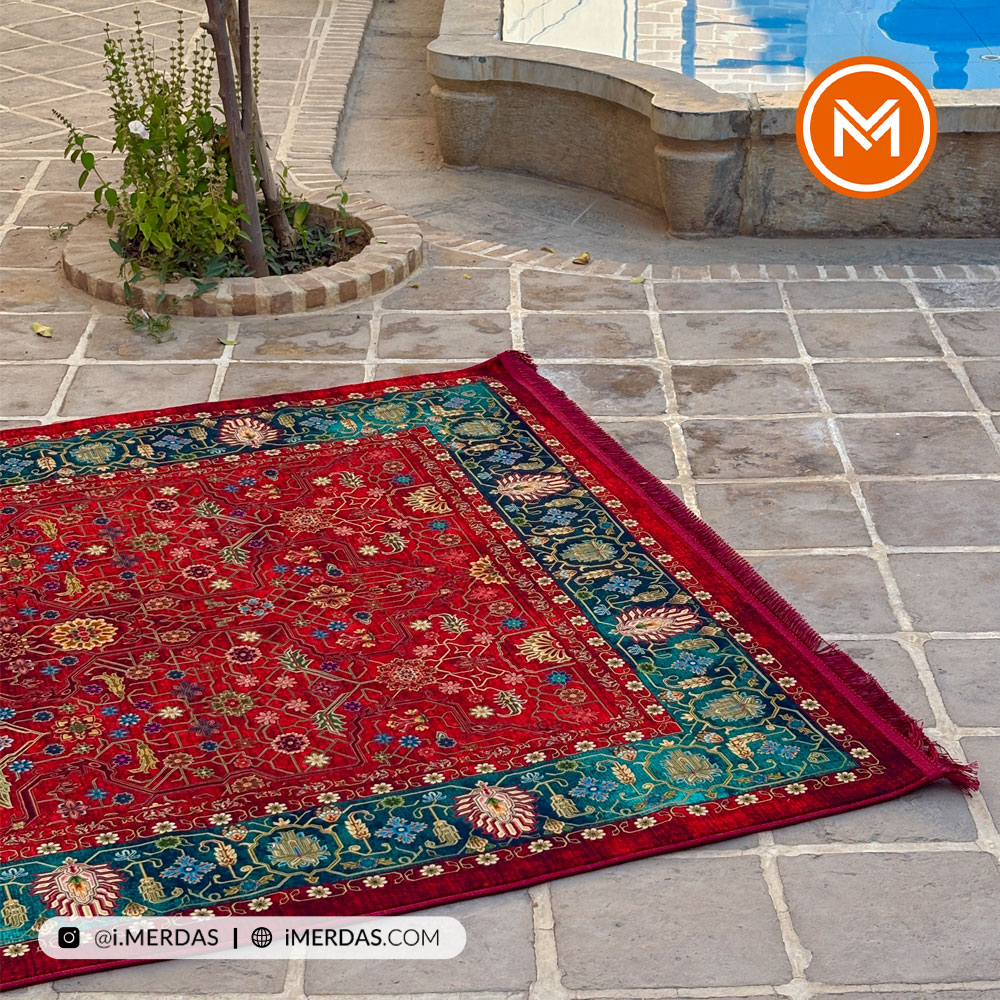 فرش کهنه نما کد Q02509 زمینه تمام رنگ